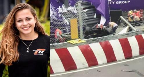 بالفيديو.. كسر في العمود الفقري لألمانية فقدت السيطرة على سيارتها في سباقات "فورمولا 3"